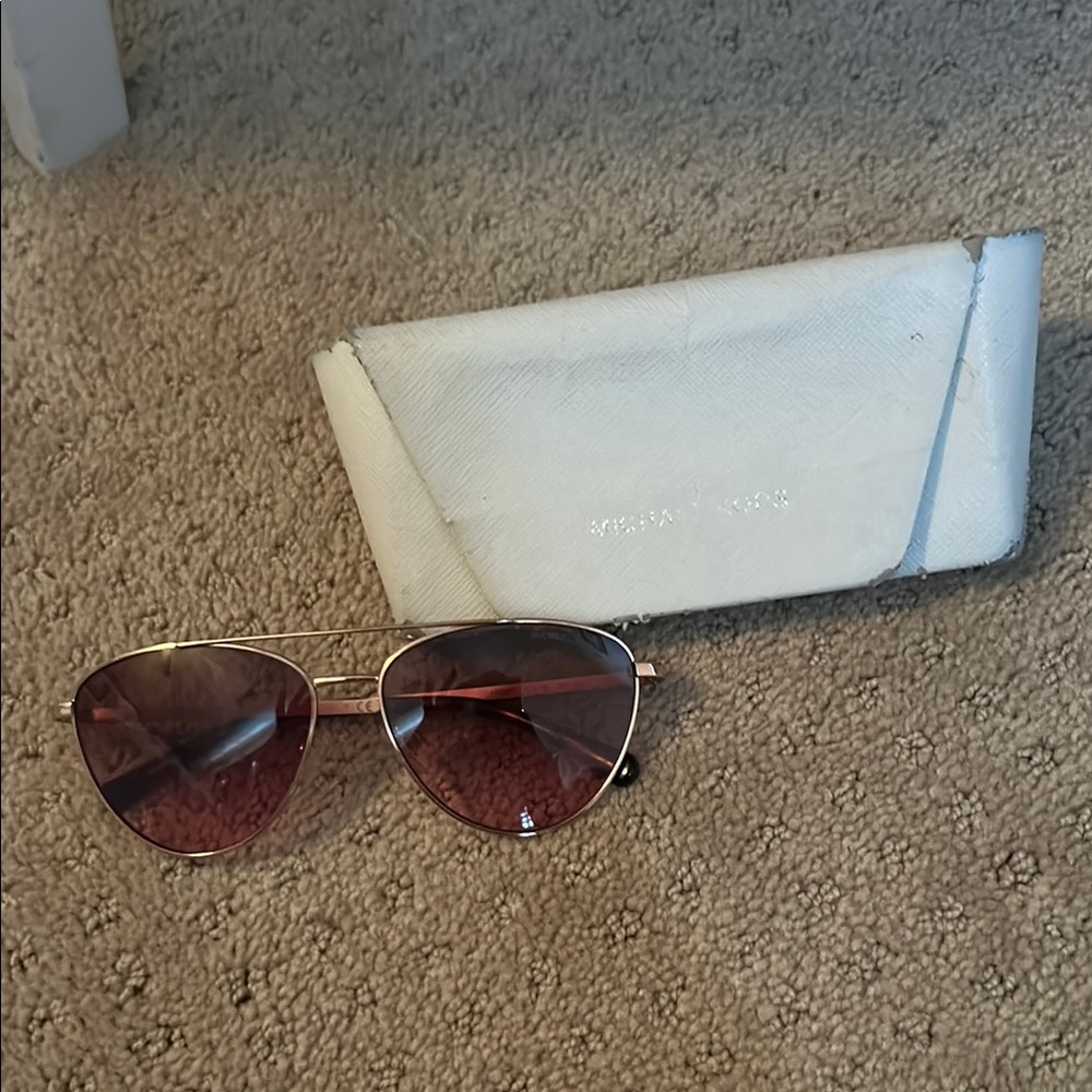 Michael Kors Cream Sunglasses Case
